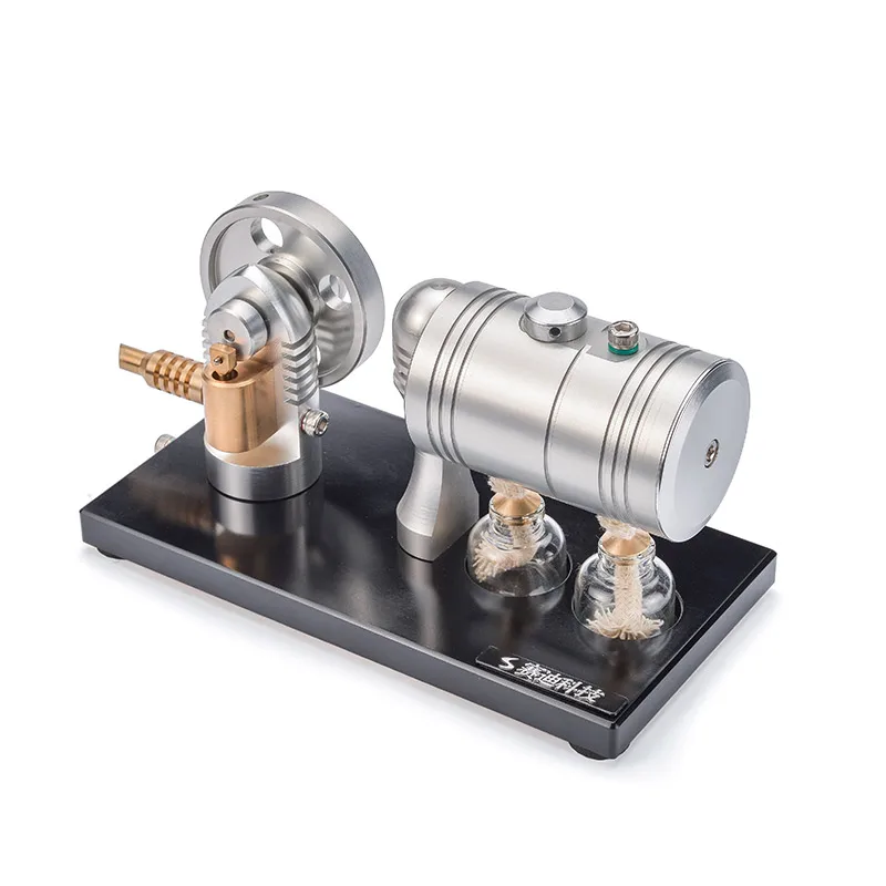 mini Steam engine model Retro stirling steam with heating boiler alcohol lamp | Канцтовары для офиса и дома