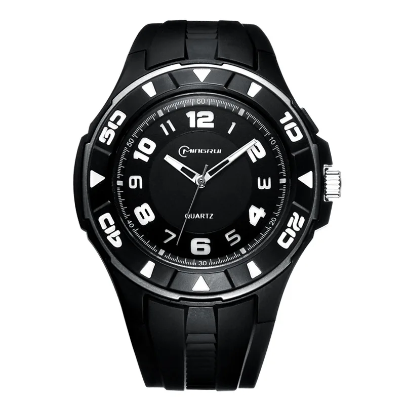 Мужские часы 2020 MINGRUI ударопрочные спортивные водонепроницаемые силиконовые