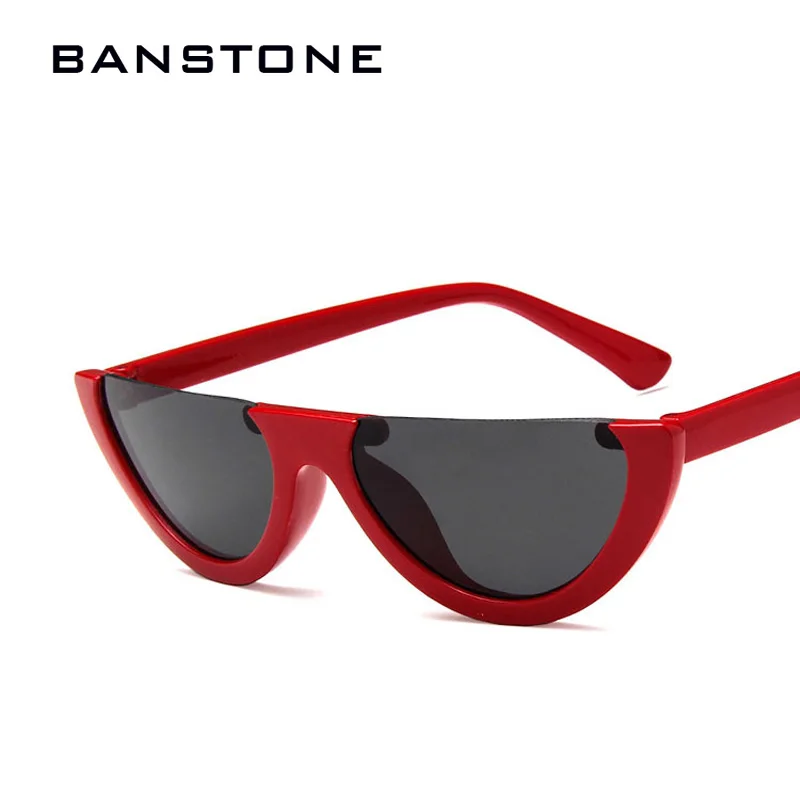 Женские винтажные полуоправы BANSTONE маленькие черные белые красные цветные