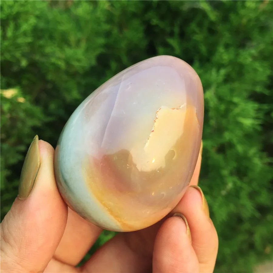 Натуральный морской камень хрустальный рейки пальмовое яйцо массажное