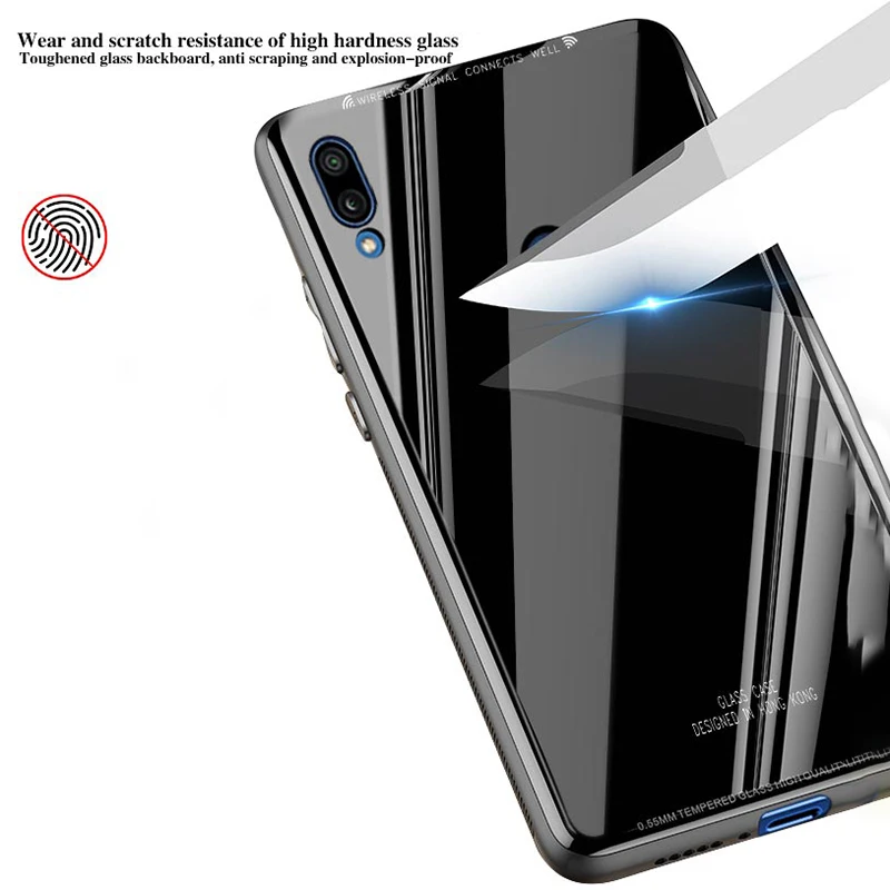 BFOLLOW Hard Case for Huawei Honor 10 V10 / 7A 7C Glass Back Cover Lite 9 Coque |