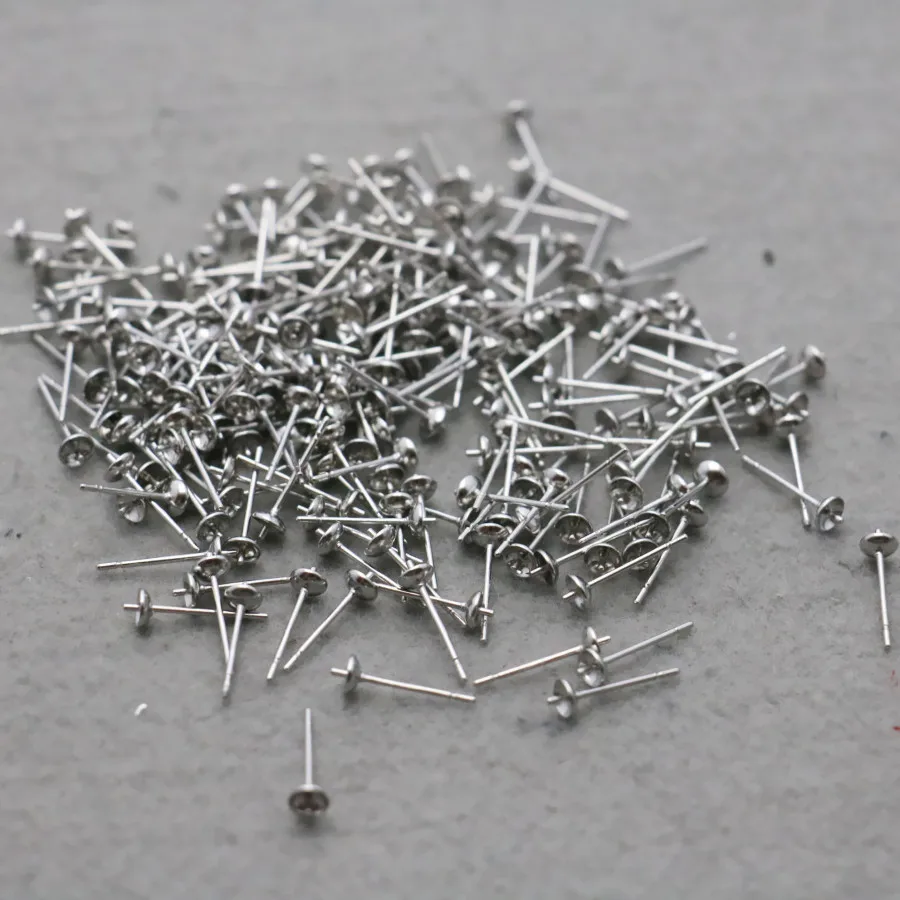 100 шт. плоские иглы для соединения металлических деталей 14 х4 мм | Украшения и