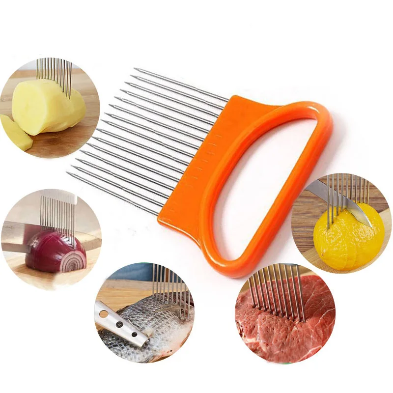 Практичный томатный лук овощерезка режущий держатель для помощи направляющий