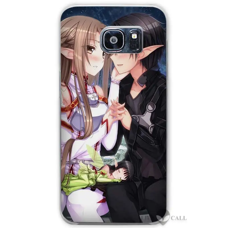 11 Sword Art Online SAO Аниме Манга прозрачный чехол для samsung Galaxy S3 S4 S5 Mini S6 S7 Edge Plus - Цвет: 11