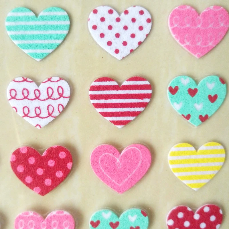 3d наклейки в форме сердца цветные для любви мобильный телефон книга украшения