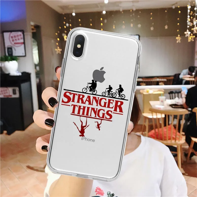 TPU Stranger Things Сезон 3 американский ТВ прозрачный мягкий силиконовый чехол для телефона для iphone 11 Pro Max X 5S 5 SE 6 6s 7 8 plus XS Max XR - Color: TPU