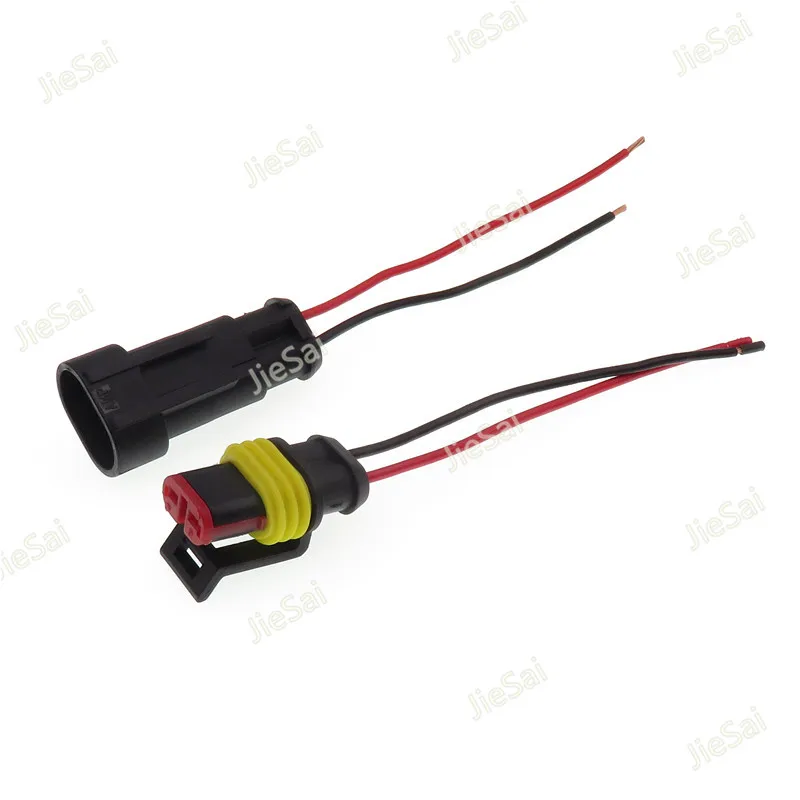 

2 Pin 15326801/13510085 282104-1 Female Male Auto Connector Sealed Waterproof Plug With Automobile Wiring Harness