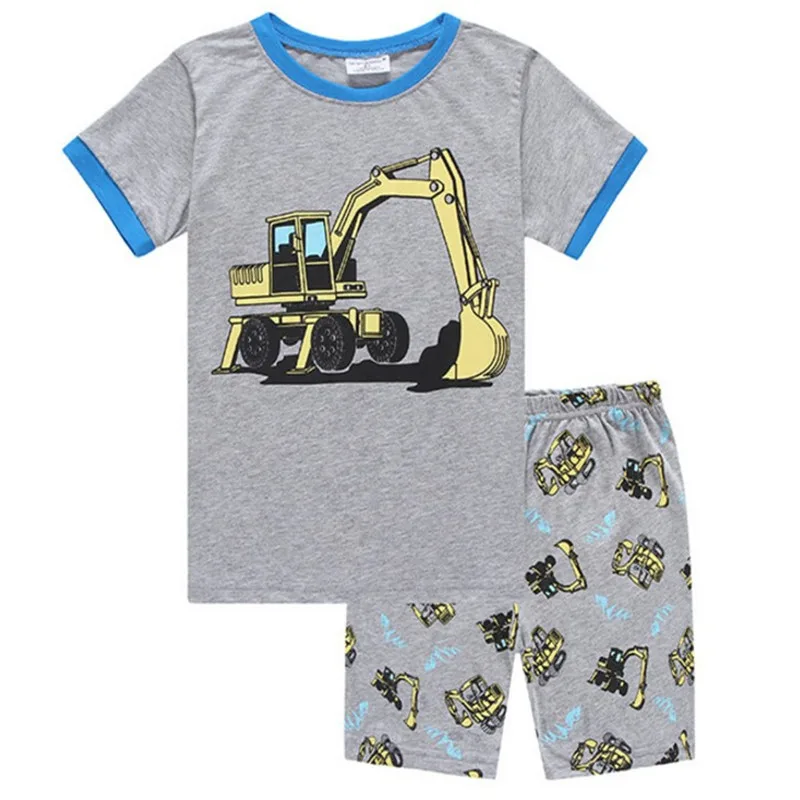 

children fashion summer baby boys clothing sets print 2pcs top and pant sport suit clothes sets boys girls summer sets pyjamas