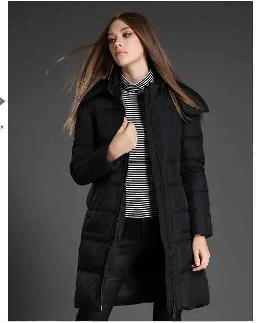 Женский зимний пуховик с капюшоном и большими карманами|jacket down|jacket jacketjacket winter jacket