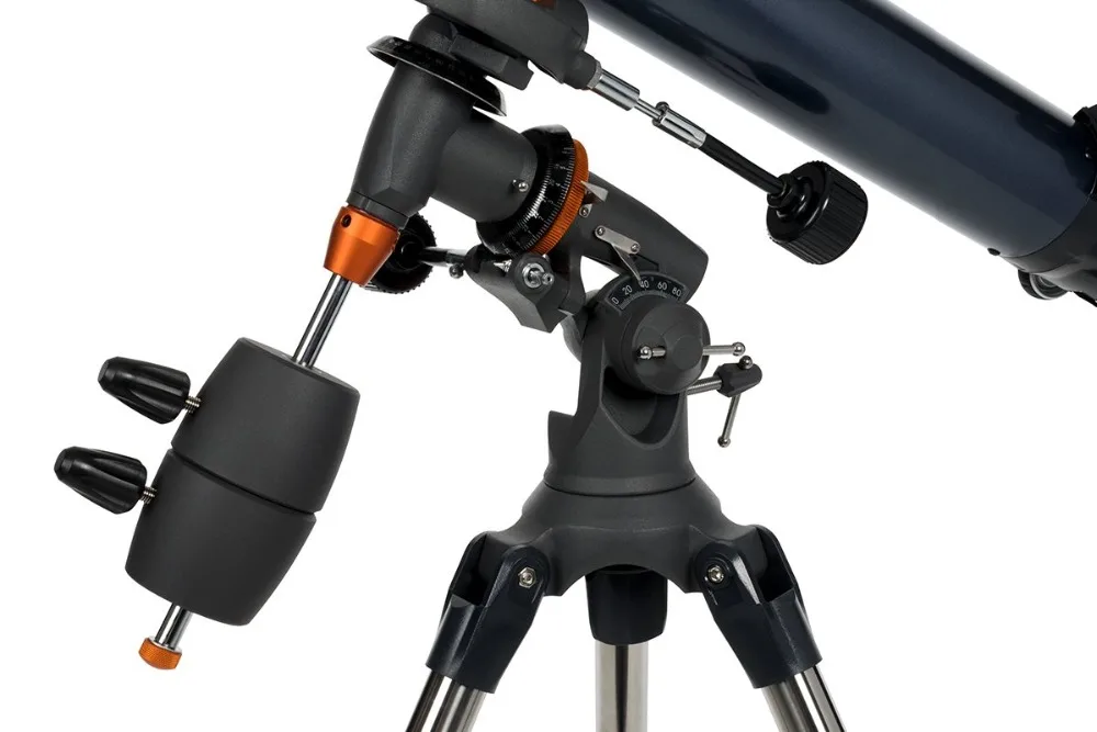 Celestron AstroMaster 90EQ 90/1000 мм F/11 рефрактор Профессиональный астрономический телескоп CG-3
