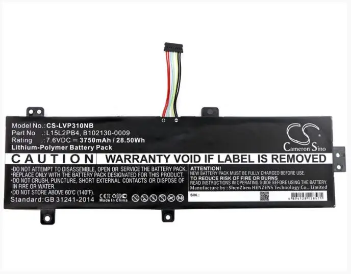Cameron Sino 3750mAh аккумулятор для Lenovo IdeaPad 310 15 &quotTouch 15ABR 15IKB 15ISK B102130 0009 L15L2PB4|Цифровые