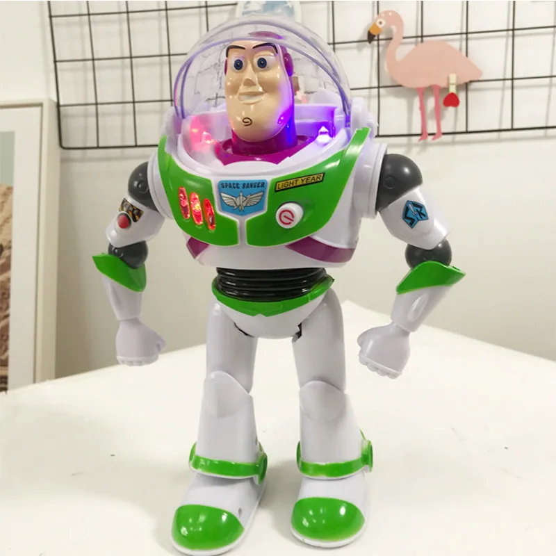 No Box Disney Toy Story 4 Базз Лайтер звуковые огни шарнирная подвижная ПВХ фигурка модель кукла подарок на день рождения для детей с коробкой - Цвет: No Box