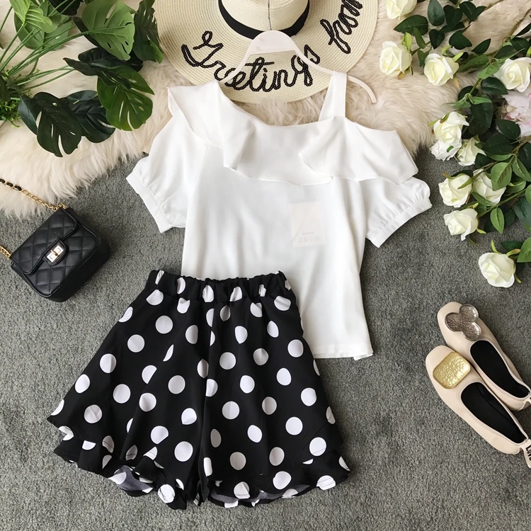 ALPHALMODA 2019 летние женские Асимметричные с открытыми плечами гофрированные Блузы