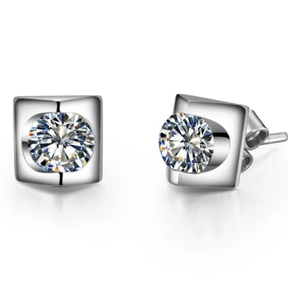 

0.3 CT/ Piece Round Cut SONA Simulate Diamond Stud Earrings S925 Best Jewelry Gift For Bridal Excellent Statement Birthday Gift