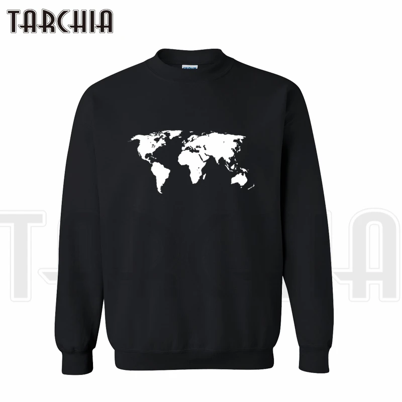 

TARCHIA New Brand Free Shipping Big Sale Sweatshirt World Map Print On Man Hoodies Casual Homme Boy Women Can Wear Limit