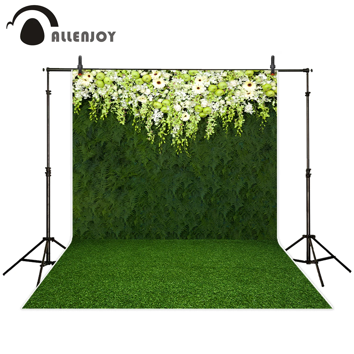 Фон для фотосъемки Allenjoy зеленые растения цветы природа весенний фон фотостудия