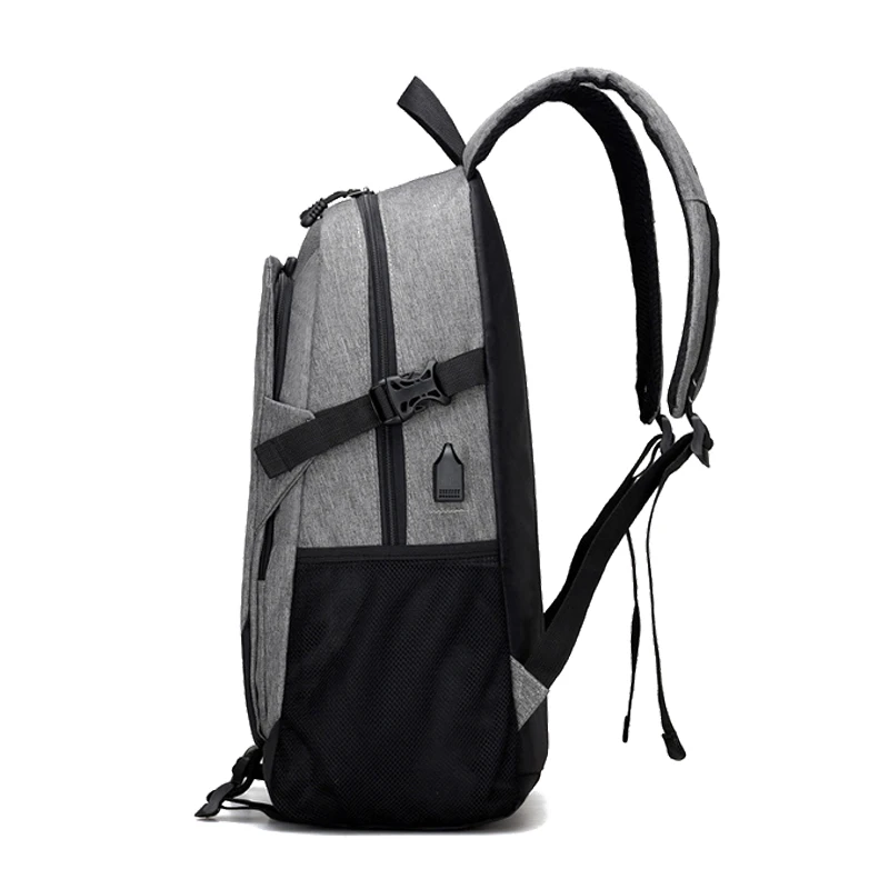 AIHYZ Nylon Mochila Feminina Fashion Youth Travel Backpack Grey USB Charging Men Laptop 15.6 In Computer Women |