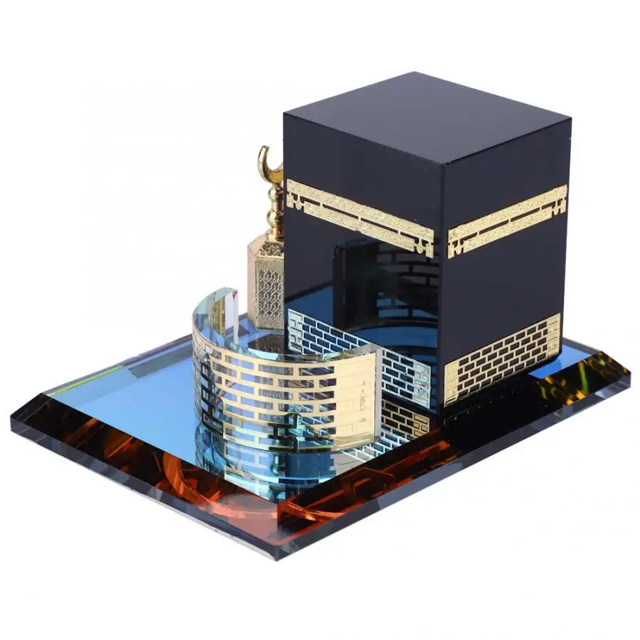 DIY Eid Mubarak мусульманский винтажный кристалл позолоченный Kaaba из трех частей модель