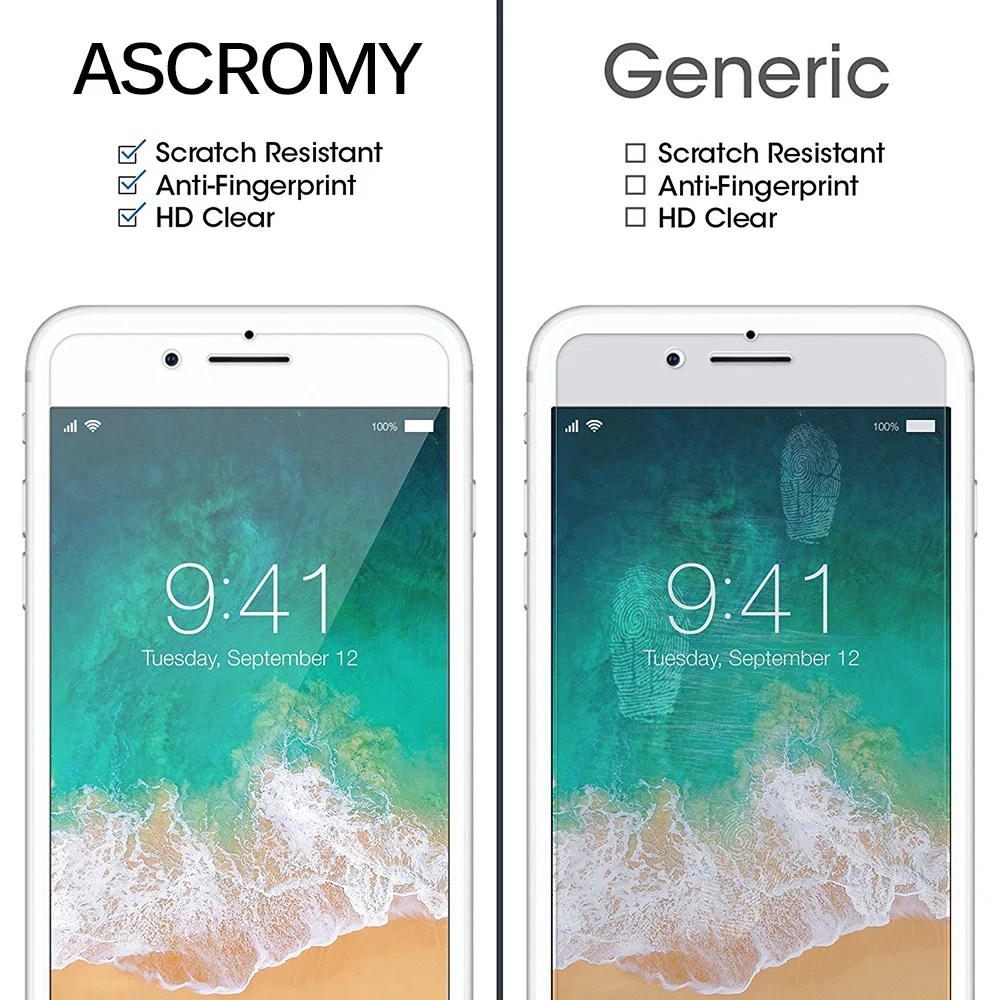 10 шт. с уровнем твердости 9H Защитная пленка для экрана iPhone 11 Pro 12 X XS Max XR 8 Plus 7 6 6S 5S 5C