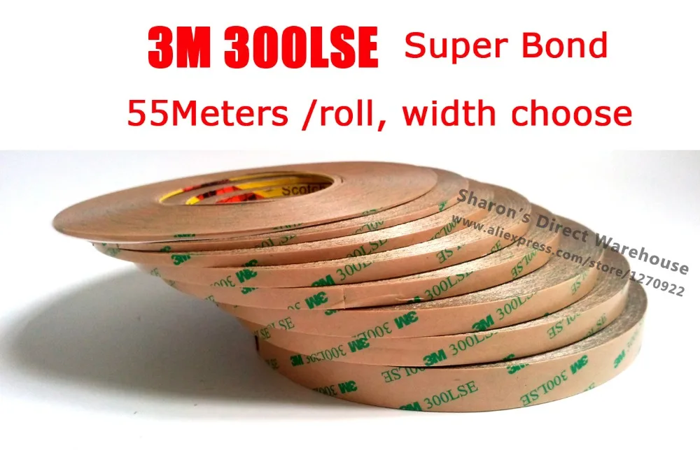 

Оригинальная прозрачная двойная клейкая лента 3М High Bond 300LSE 9495LE, водонепроницаемая, для ЖК-экрана, парика, наращивания волос, на выбор 1 мм ~ 15 мм
