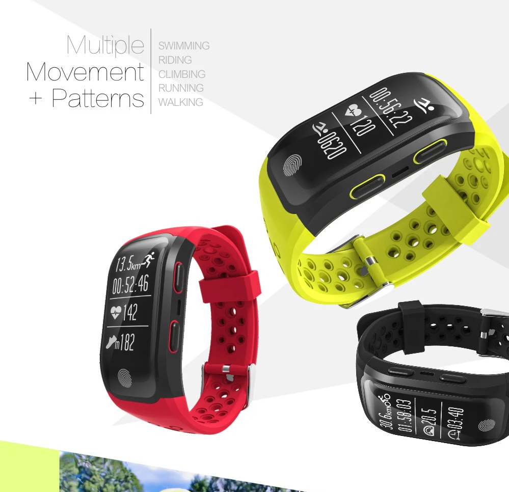 SENBONO S908 Bluetooth gps трекер Браслет IP68 Водонепроницаемый умный Браслет монитор сердечного ритма фитнес-трекер умный Браслет