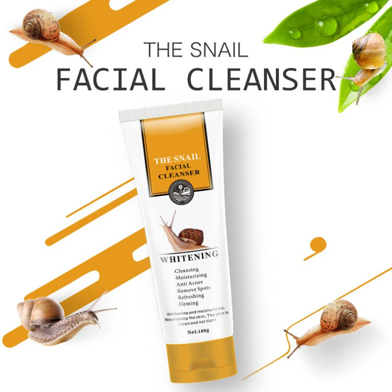 100 г Snail Essence очищающий гель глубоко очищает сужающиеся поры увлажняющий