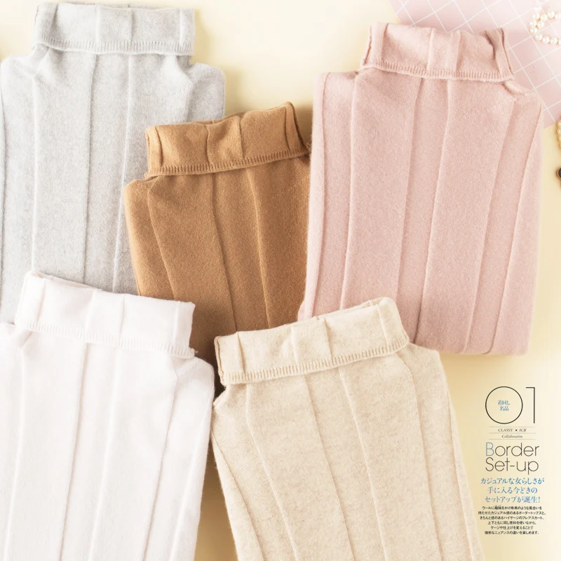 Женский свитер сезон осень-зима 2019 теплый вязаный женский с воротником-стойкой