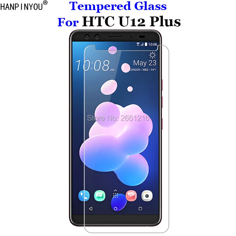Для HTC U12 + закаленное стекло 9H 2.5D Премиум Защитная пленка для экрана Plus 6