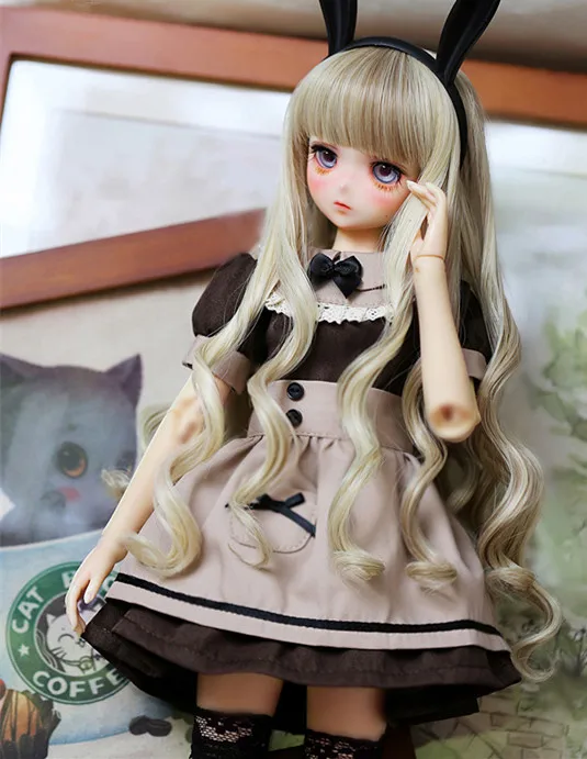 Одежда для кукол BJD 1/3 1/4 1/6 гигантская кукла кофейня платье аксессуары 4 комплекта