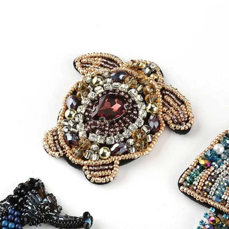 2019 New Arrival Beaded Fabric Badge 1pc Jellyfish Turtle Hippocampus Fish Patches For Clothing Coat Tshirt Sequined Applique | Дом и сад