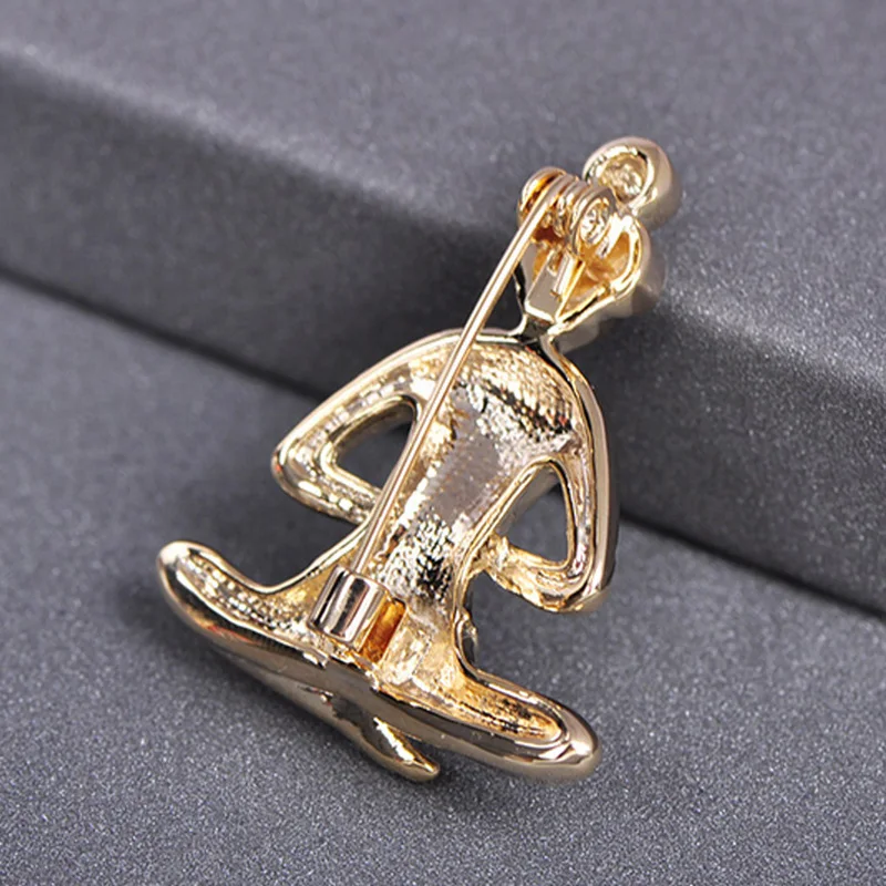 Эмалированные Броши Funmor для йоги фитнеса женщин и девочек повседневного