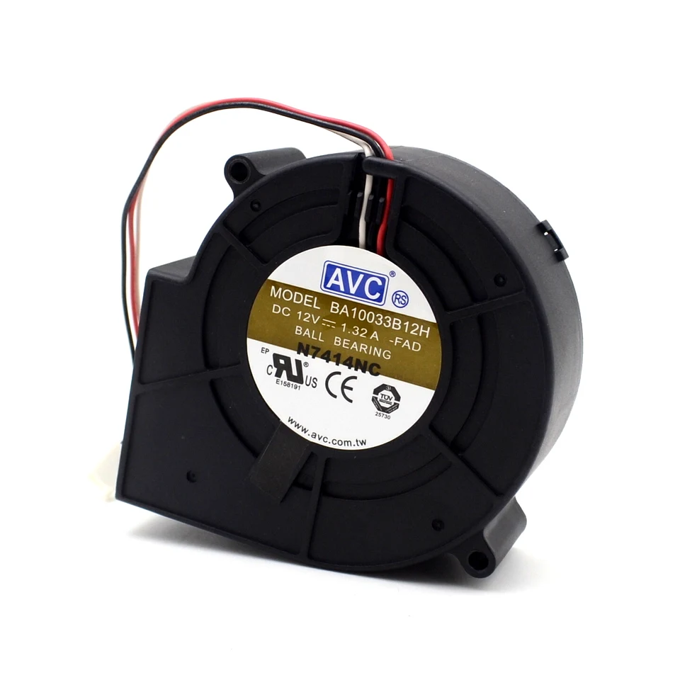 9733 DC 12V 1.32A BA10033B12H 3-проводной турбинный вентилятор охлаждения для AVC | Компьютеры и
