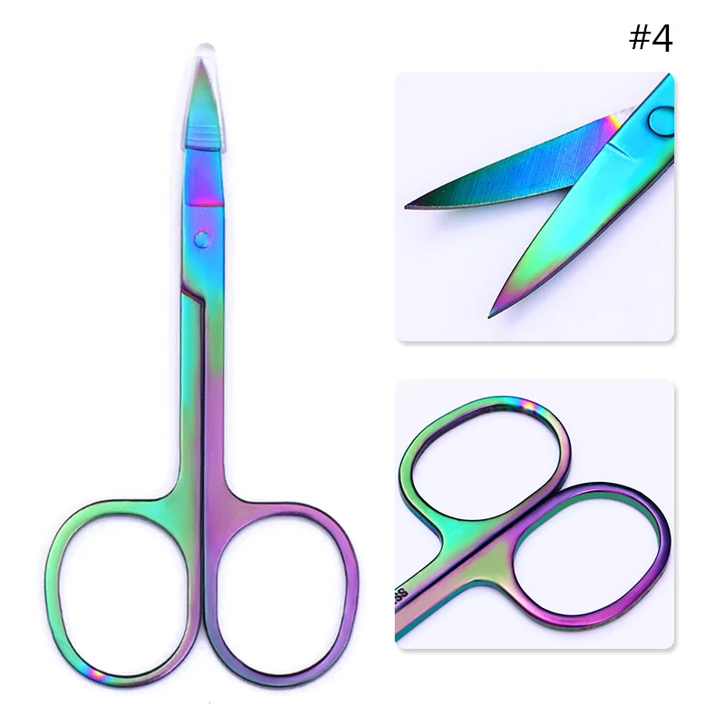 4 Dual-end Nail Cuticle Pusher Remover Stainless Steel Professional Nail Art Manicure DIY Design Tools - Цвет: 4