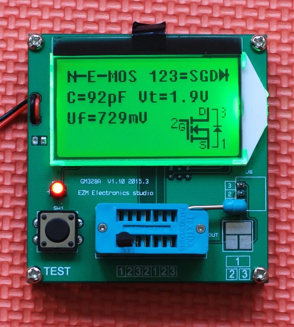 Тестер транзистор GM328A тестер емкости диода LCR ESR|esr meter|esr lcresr lcr meter |