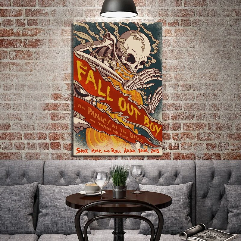 030 Fall Out Boy-постер с музыкальными звездами американской рок-группы 14x20 дюймов | Дом