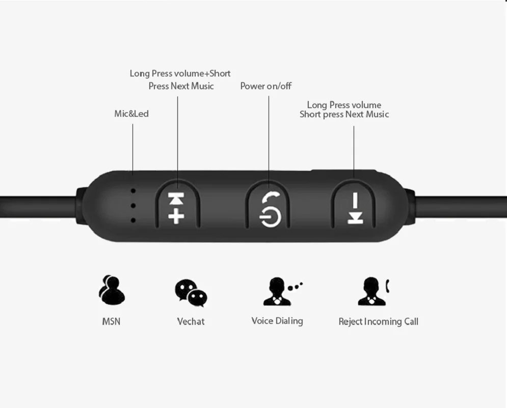 XT11 магнитные Bluetooth наушники спортивные беспроводные Srereo Super Bass Наушники с