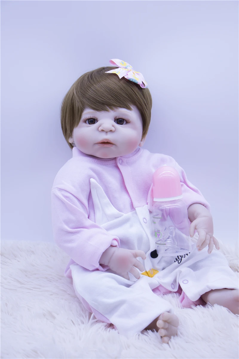 Кукла Reborn Baby ken 55 см силиконовая настоящая мультяшная кошка одежда принцесса bebe