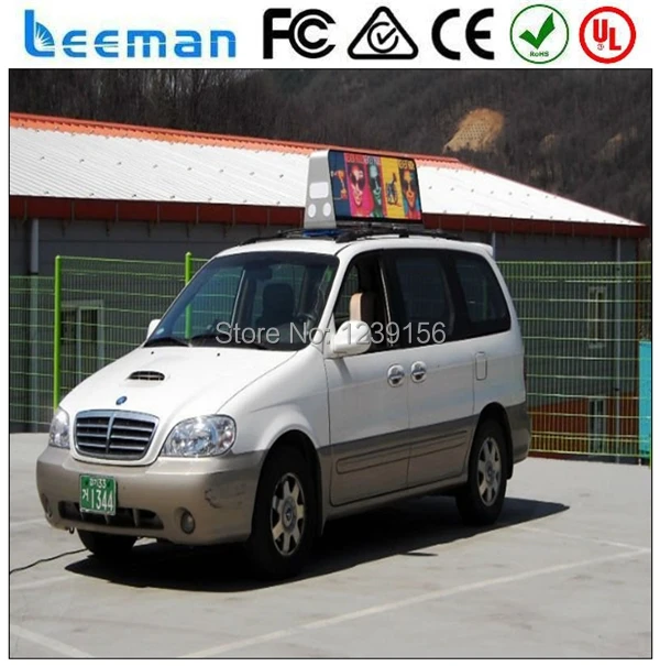 Leeman P5 Такси верхний знак и крыше автомобиля светодиодные экраны p10/p16/p20 реклама