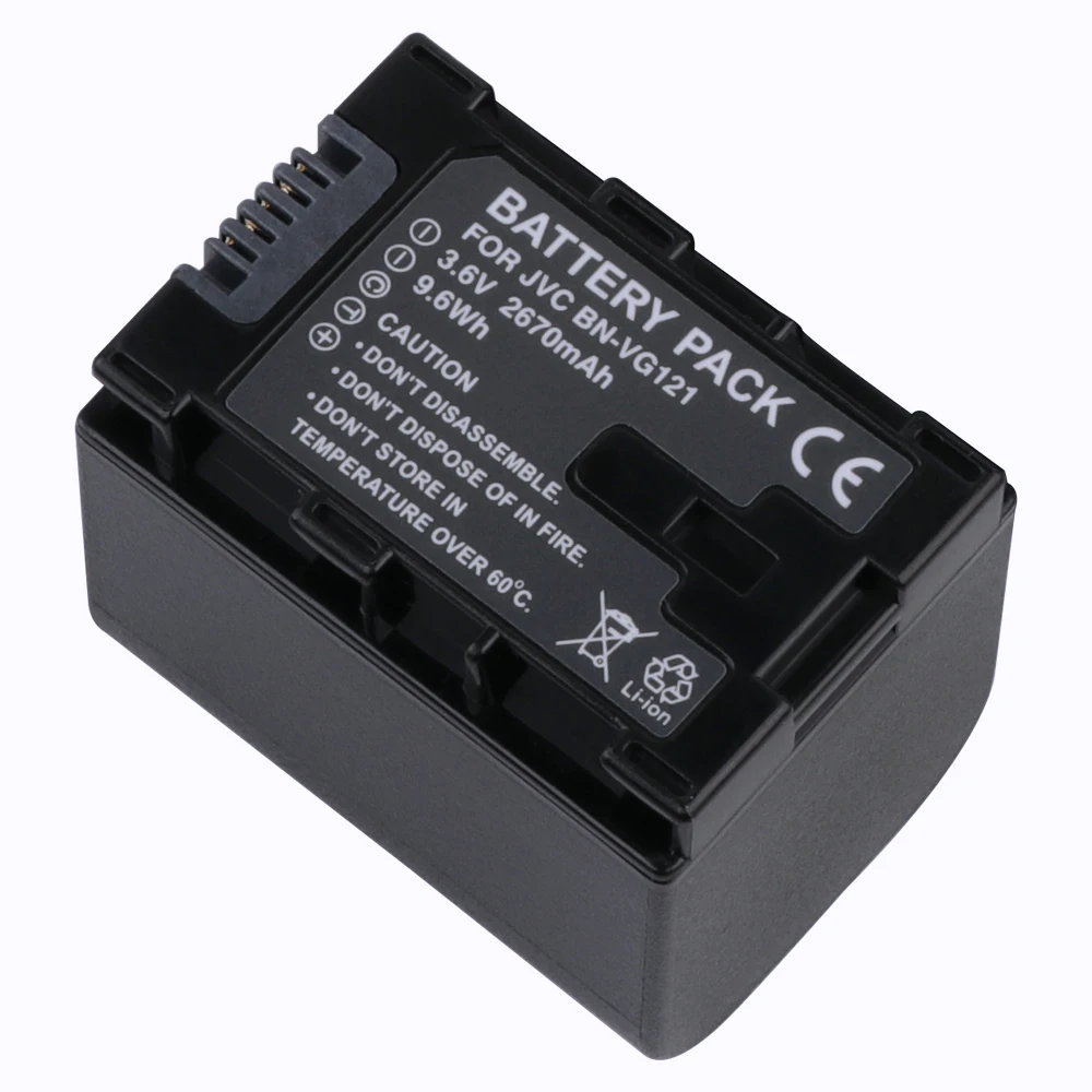 2670 мАч BN VG121 Батарея+ Зарядное устройство для JVC VG108U VG107U VG114U VG138U VG138 VG107E VG121E VG114E VG121 VG114 VG108E BNVG114
