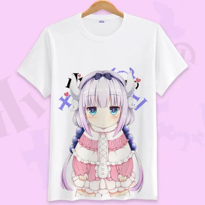 10 Аниме Kobayashi-san Chi No Maid футболка с изображением дракона Maid Kanna Kamui Toru футболки для косплея мужские и женские футболки с короткими рукавами - Цвет: 10