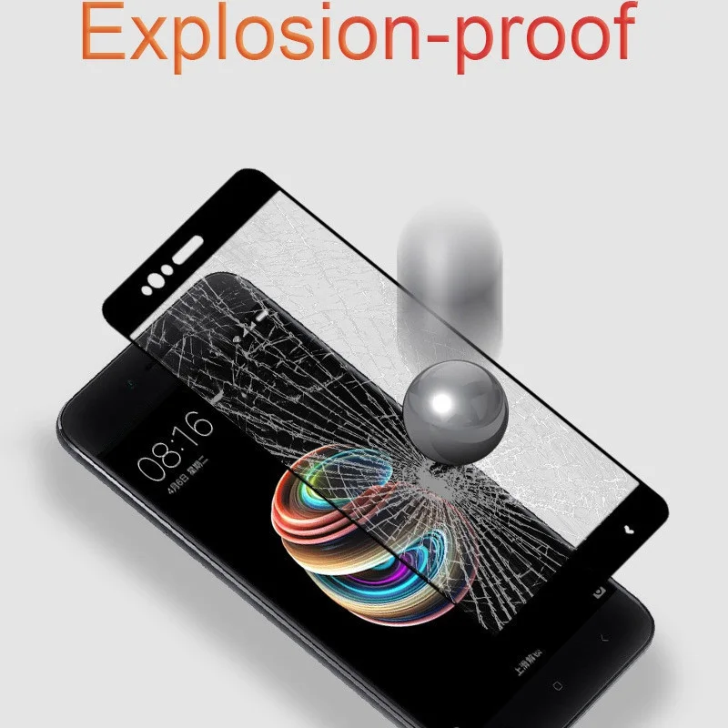 BUYFUN 9H закаленное стекло для Xiaomi Mi A1 чехол телефона защитное 2.5D Защита экрана XiaomiA1