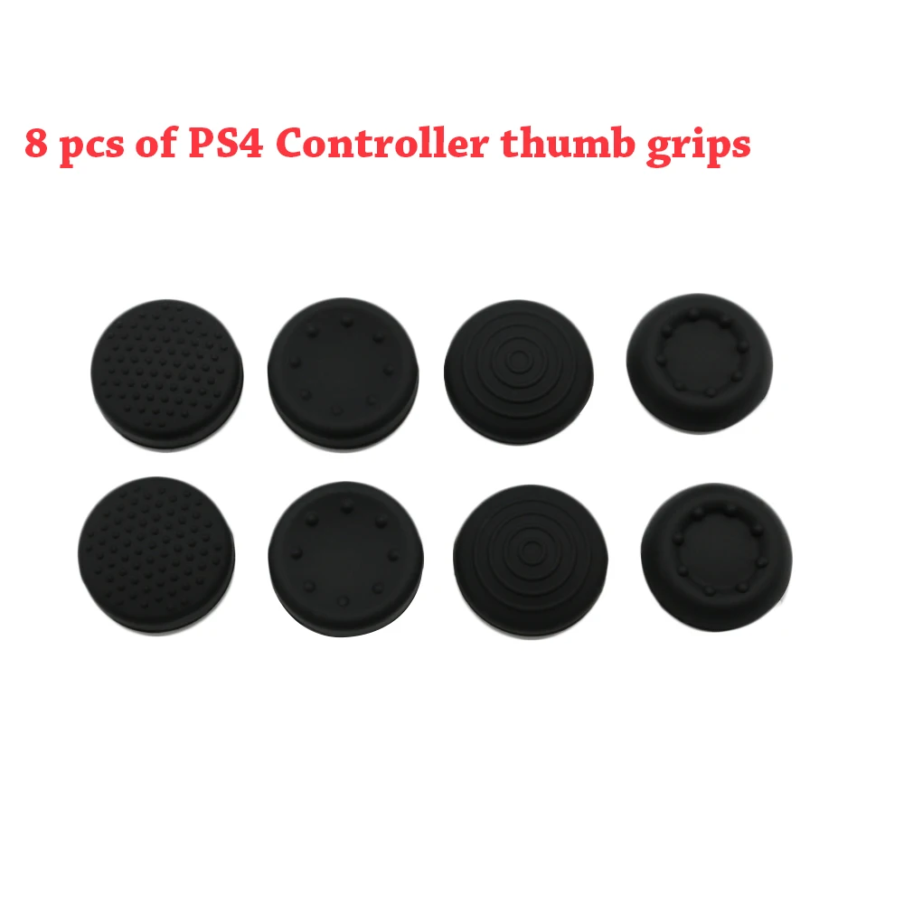 Высокое качество чехол для PS4 с 8 шт. Stick Thumb ручки анти скольжения силиконовые сцепление чехол для Playstation 4 DualShock4 контроллер