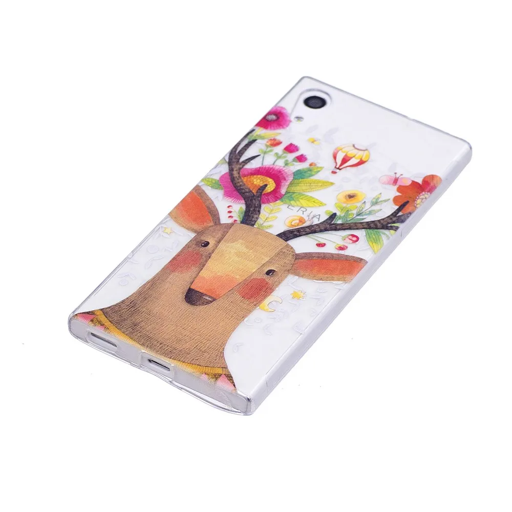 Fitted Case for Sony Xperia XA1 XA 1 Dual TPU Silicone Cover mobile Phone G3116 G 3112 G3121 painted Capa |