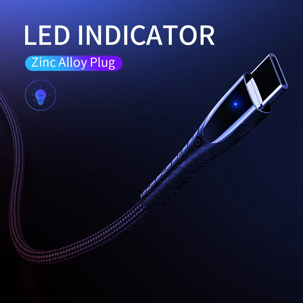 Кабель USB C YKZ для samsung Galaxy S10 S9 type кабель быстрой зарядки данных type-C Xiaomi Redmi Note 7 USB-C