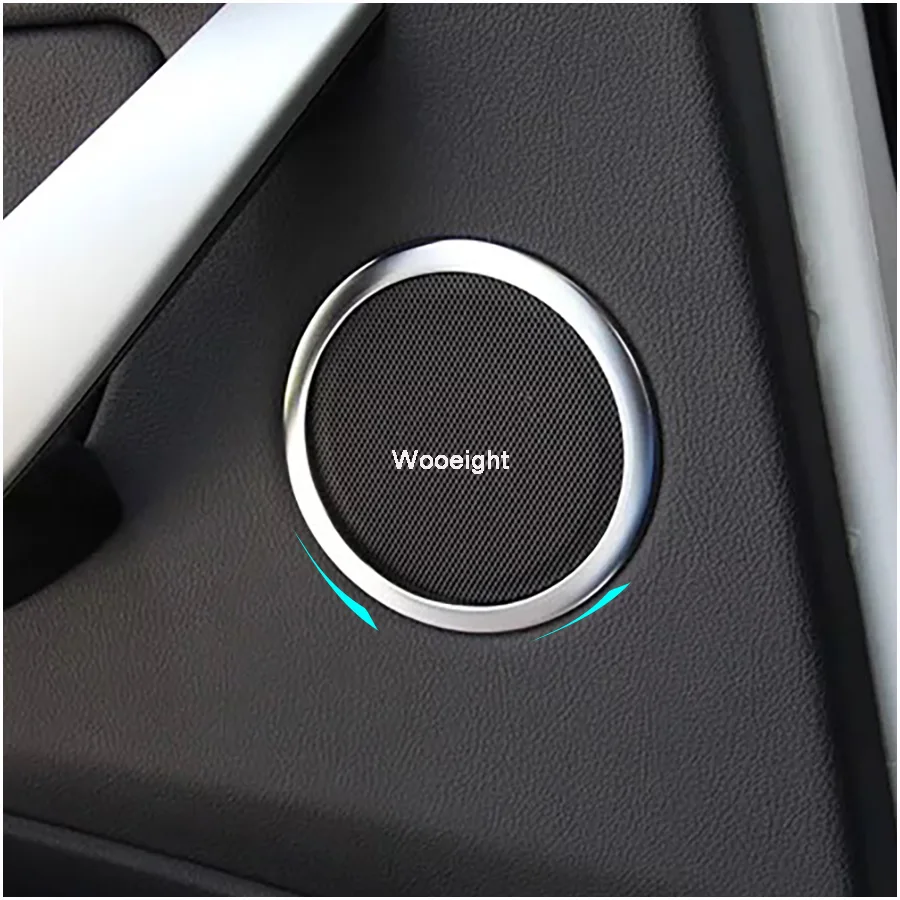 Wooeight 4Pcs ABS Chrome Car Interior Door Stereo Speaker Sound Trim Cover Ring For BMW 3 Series F30 F34 Sedan 2013-2018 | Автомобили и