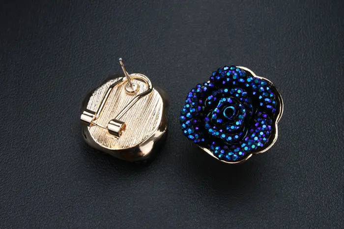 Новое поступление оптовая продажа женские серьги в виде романтических цветов