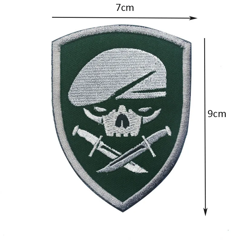 Вышивка значка Honor Meal Mohawk Wolf Skull тактика боевой дух ткань для армейской униформы
