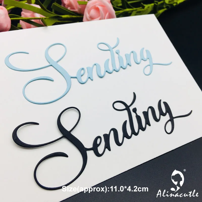 Высечки для резки металла высечки букв Alinacraft скрапбук бумага ремесло альбом