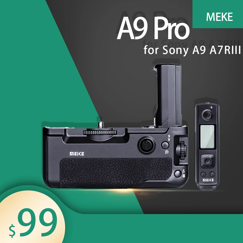 Meike MK A9 PRO ручка для камеры 2 4 ГГц пульт дистанционного управления ler съемкой