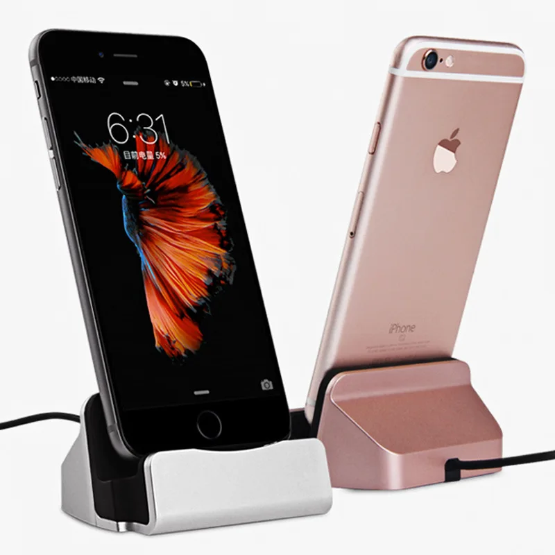 Зарядное устройство Док Станция Для iPhone 5 5S 6 S 7 Plus SE 4.7 и 5.5 дюймов USB Sync Адаптер